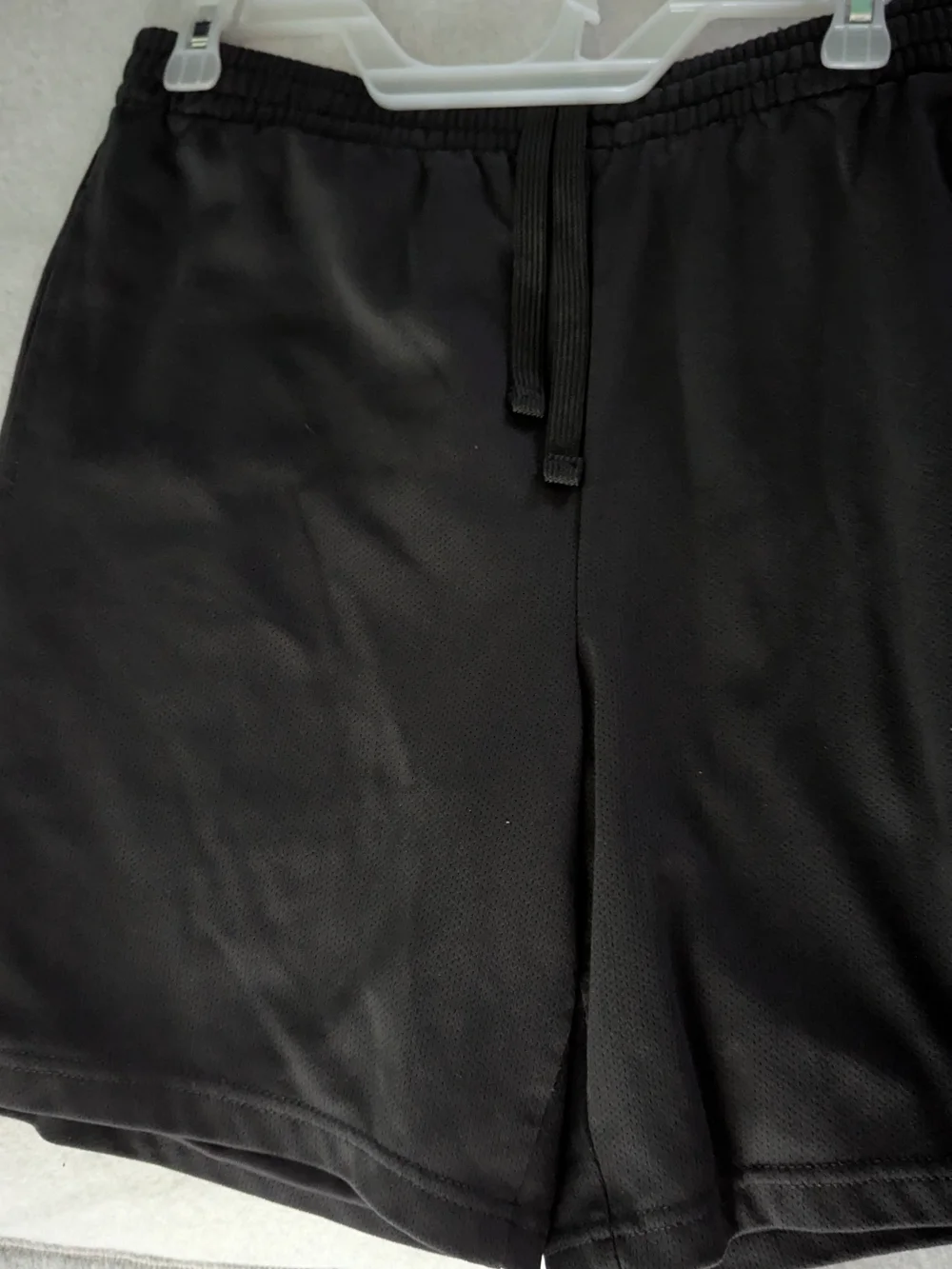 Athletic Works Black Men's Athletic Shorts with Drawstring